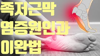 족저근막염 스트레칭 운동 발바닥통증 원인과 예방 및 관리방법(feat 뒤꿈치통증)