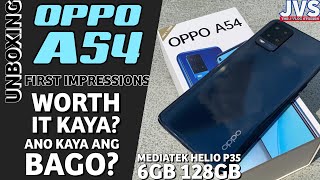 Oppo A54 Unboxing and First Impressions - Filipino | Mediatek Helio P35 | 6GB 128GB |