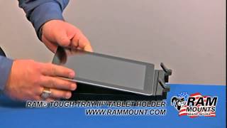 RAM Tough Tray II™ Universal Netbook, iPad \u0026 Tablet Cradle Holder 720p