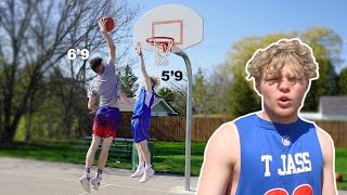 INTENSE 1v1 Basketball VS 6'9 College Hooper!