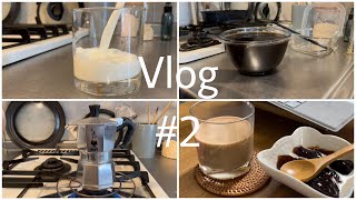 Vlog#2|アラサーOLの日常|おうちカフェ|ビアレッティとコーヒーゼリー☕