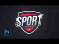 How to make a sports logo design with photoshop - Photoshop vector tutorials