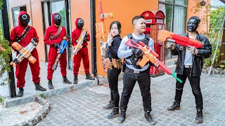 LTT Game Nerf War : Heroes SEAL X Nerf Guns Fight Squid Game with Mr Zero,Final Rescue Battle!