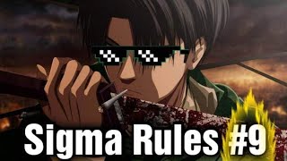 Sigma Rule But It's Anime #9 | Sigma Rule Anime Edition | Sigma Male Memes