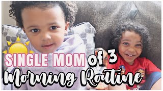 SINGLE MOM of 3 MORNING ROUTINE ☀️ / Boss Mom Hustle
