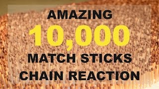 10,000 Matches Chain Reaction - Amazing