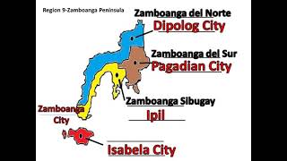 Region and Provinces in Mindanao