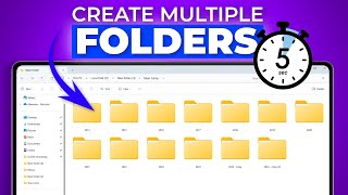 How to Create Multiple Folders and Subfolders at Once on Windows 2024! (Quick & Easy)