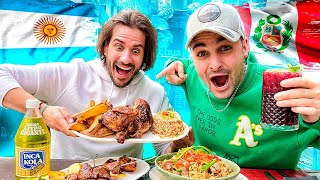 Argentino REACCIONA a la COMIDA PERUANA!! ¿Qué es esto?