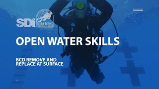 How To Remove and Replace Your BCD at the Surface - SDI Open Water Skills