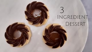 3-Ingredient dessert|No bake No eggs|delicious dessert|با سه قلم مواد این دسر خوشمزه رو درست کنید