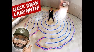How to Make a Quick and Easy Labyrinth! in 3 Minutes!! 🤯