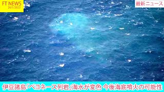 伊豆諸島「ベヨネース列岩」海水が変色 今後海底噴火の可能性 | ニュース 2023年1月26日 | FT NEWS