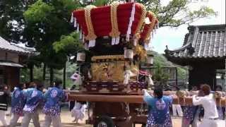 平成24年 上田八幡神社春祭り 本宮 小井 練り