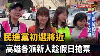 民進黨初選將近 高雄各派新人趁假日搶票－民視台語新聞