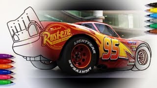 Cars 3 Lightning Mcqueen On Race Track Coloring Pages For Children Color Kids Tv - roblox save lightning mcqueen cars 3 roblox obby let s play with