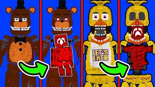 ЧТО ВНУТРИ АНИМАТРОНИКОВ в МАЙНКРАФТ ? фнаф майнкрафт fnaf minecraft