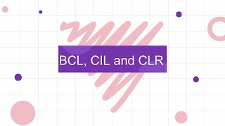 CLR, BCL, CIL and assemblies in  Net framework