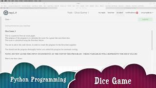 Python Programming - Dice Game