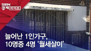 늘어난 1인가구, 10명중 4명 ‘월세살이’