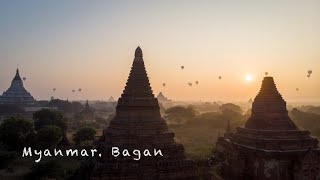 Beautiful sunrise |  Bagan, Myanmar (Burma) | 4K Drone DJI Mavic Air