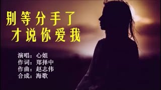 心姐 《别等分手了才说你爱我》 KTV 导唱字幕 （备有伴奏视频）