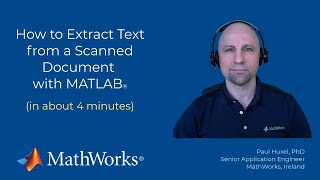 How to Extract Text from Scanned Documents with MATLAB