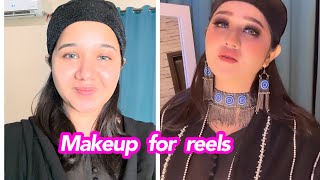 Makeup with black dress | Sitara Yaseen