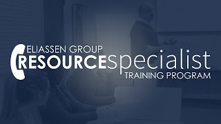 Resource Specialist Training Program: Overview