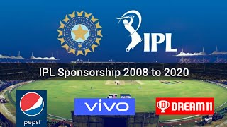 IPL title Sponsorship 2008 to 2020