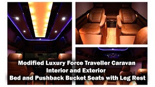 Modified Luxury Force Traveller Caravan - Interior and Exterior