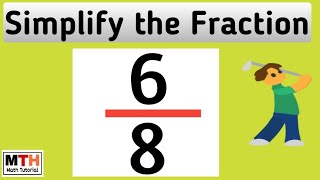 How to simplify 6/8 (Simplifying fractions) || 6/8 simplified