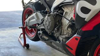 Tuono 660 stock exhaust vs Mivv delta exhaust