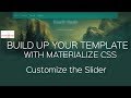 How to customize Carousel slider in Materialize css- Set Properties