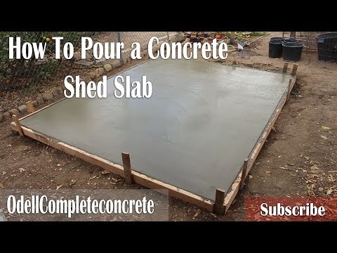 How to Pour a Concrete Shed Slab! DIY! How to Pour a Concrete Shed Slab! DIY!
