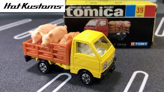 Vintage Tomica Black Box Suzuki Carry Cattle Truck