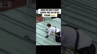 Bad contractors 😂😂 #roof #roofer #fails #video #laugh #funny #viral #video