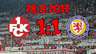 1. FC Kaiserslautern 1:1 Eintracht Braunschweig - 28.8.2017 - Wieder nur ein Zähler...