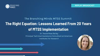 The Right Equation for MTSS Implementation