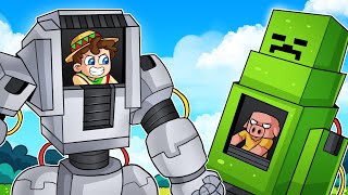 ¡Minecraft PERO hay ROBOTS GIGANTES! 🤖💥⚡ SILVIOGAMER MINECRAFT PERO