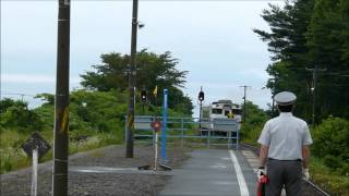 津軽線・三厩駅の発車お見送り / Terminal Station \