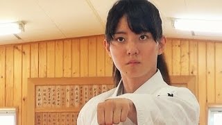 身長170cmの女優が空手の型で戦う映像！【宮原華音・中達也】 Actress Kanon meets Karate master, Tatsuya Naka