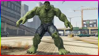 INSANO HULK Vs ANGRY PLANES. (GTA V PC MOD DO HULK)