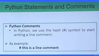 32 Tutorial 32 Python Statements And Comments