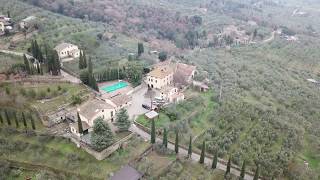 Agriturismo La Maestà from the air