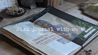 ハンドメイドジャンクジャーナルvol.9のコラージュ ♯2  Junk journal with me (ASMR·Paper Sounds·No Talking)