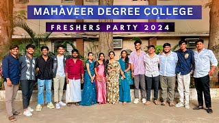 Mahaveer Degree College❤️Freshers' Party🎉 2024 #friendship #youtube #ronaldo #carryminati #90boys