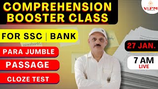 Master Comprehension Tricks for SSC CGL \u0026 Banking Exams | Daily Live Classes with Ajit Sir | VIPM