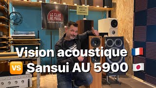 Enceinte Vision Acoustique 🇫🇷 🆚 ampli Sansui AU 5900 🇯🇵 👌🎵🎵