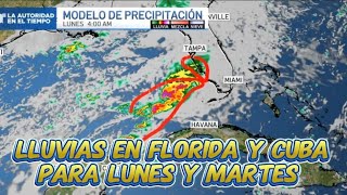 Esto es lo que podemos esperar para Cuba y Florida durante lunes y martes ⛈️